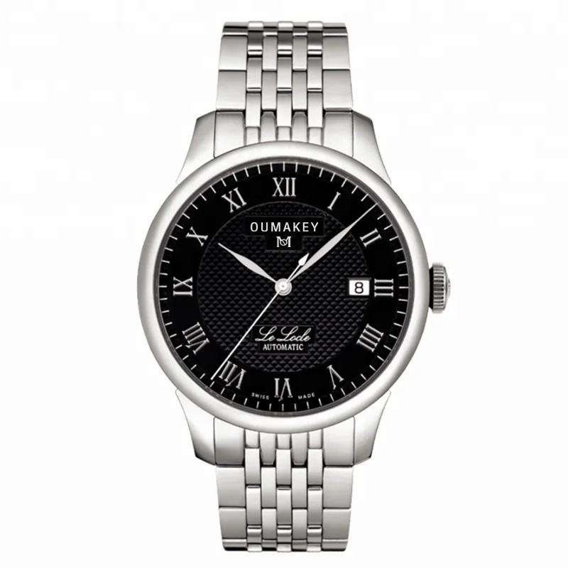 Luxury Men Stainless Steel Watch Japan Movement Multifunction Water Proof Custom Brand Logo Watch