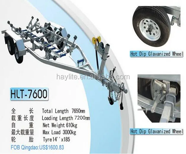 ranger boat trailer rc truck boat trailer with part for hot sale