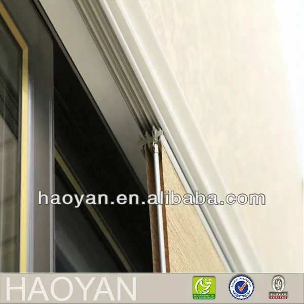 Haoyan products panel blinds part 4 way track with custom made blackout fabric