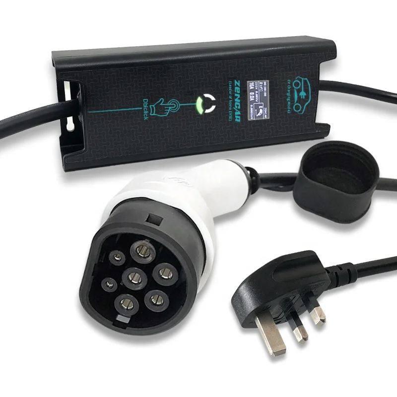 
competitive price 10a mobile ev level 2 charger with Type 2 uk plug 