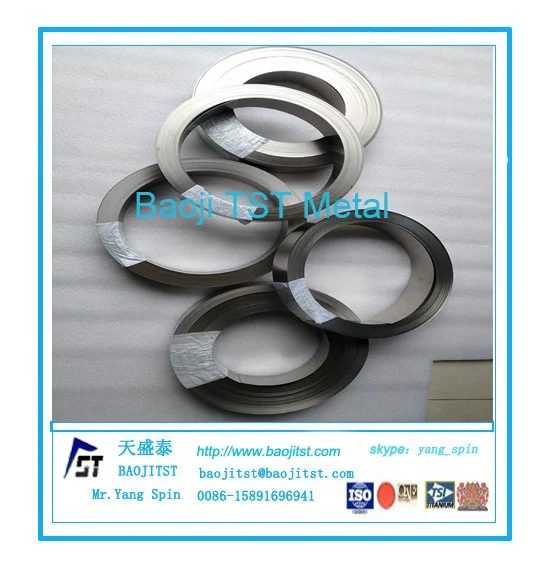 
gr2 pure titanium foil ASTMB265 Gr2 titanium strips 