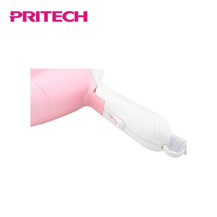 PRITECH 1200W Custom Portable Travel Use Foldable Dual Voltage Hair Dryer