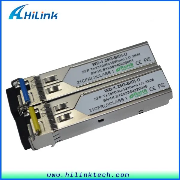 Биди модуль приемопередатчика SFP 3 км 1.25 г