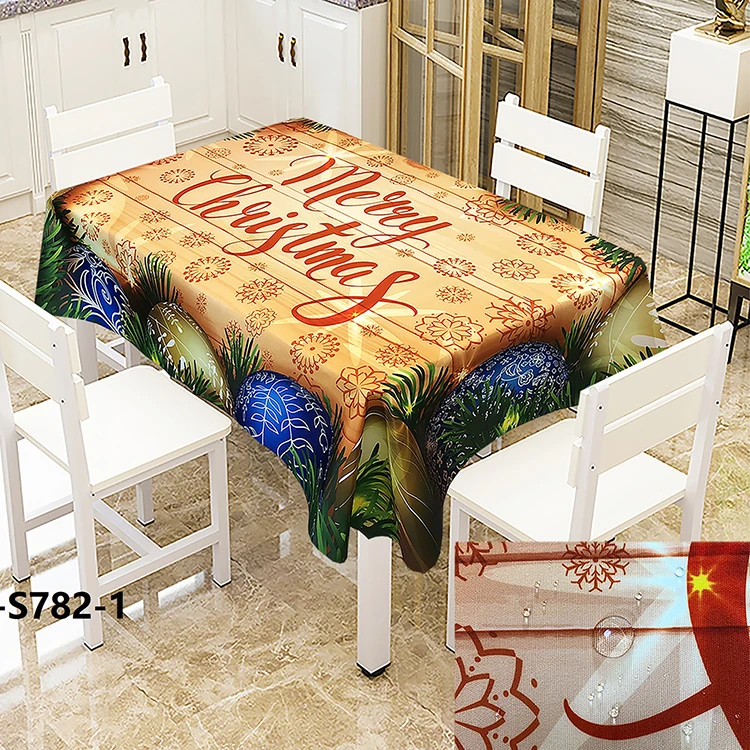 Wholesale Christmas Printed Fabric TableCloth,European Seasonal Christmas design Table runners