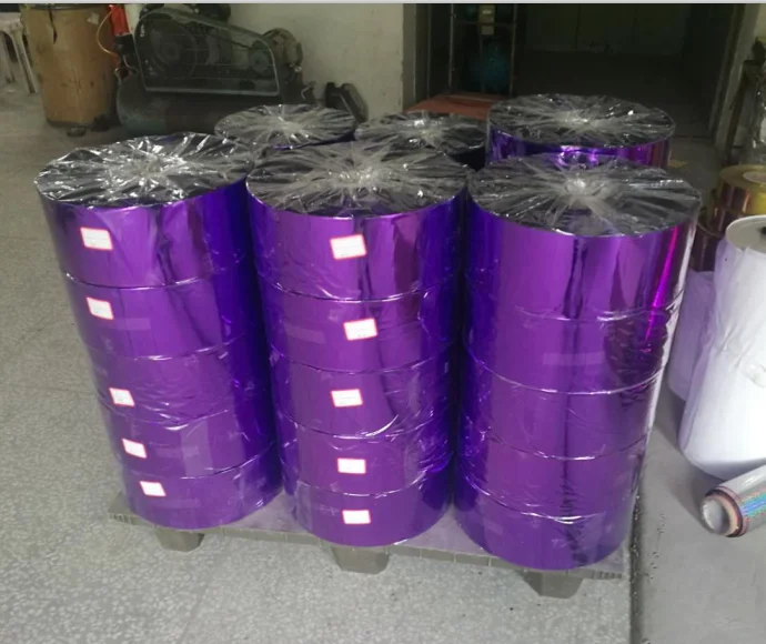 
Hot Sale Metallized Polyester Film for Metallic Yarn 