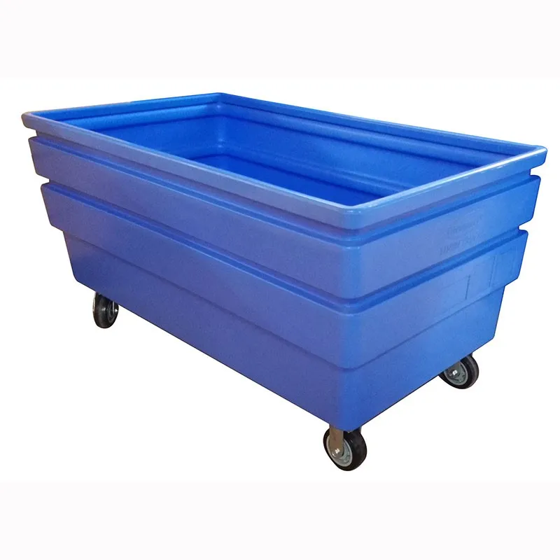 
Plastic laundry cart, Bulk laundry trolley, Plastic linen cube truck 