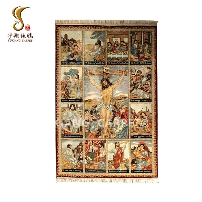4x6 футов ручная работа настенный молитвенный персидский гобелен ковры wandteppich с Иисусом