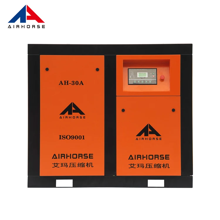 Power supply energy saving stationary 132KW 175HP industrial screw air compressor compression machine for sale