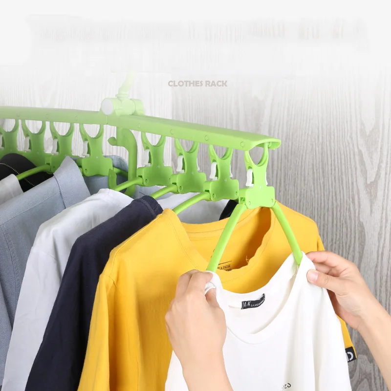 
Adjustable Plastic Clothes Hanger Magic Plastic Clothes Hanger For Saving Space 