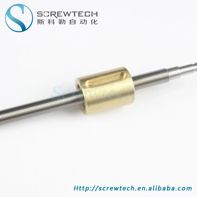 High precision Diameter 6mm pitch 0.5mm Metric thread lead screw M6X0.5 for cnc kits