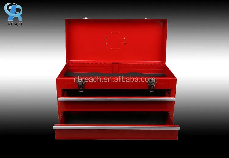 High quality steel cabinet type trolley master hand tool box with 2 drawers