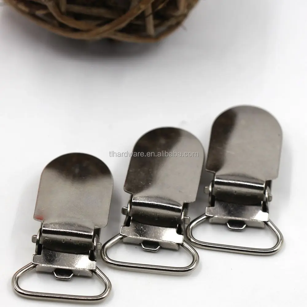 Metal Suspender Paci Pacifier Ribbon Clips In Bulk Price
