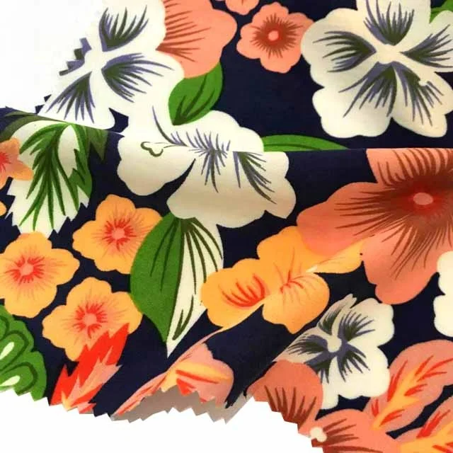 Best Selling 100% Printed Viscose Rayon Small Flower Print  Fabric For Women Dresses