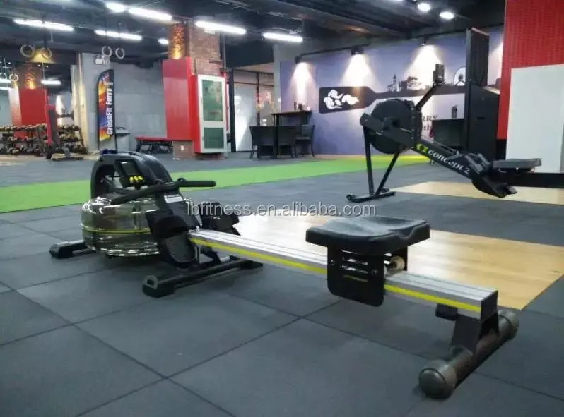 OEM Indoor Gym Fitness Equipment Mental Water Rower Rowing Machine with Monitor