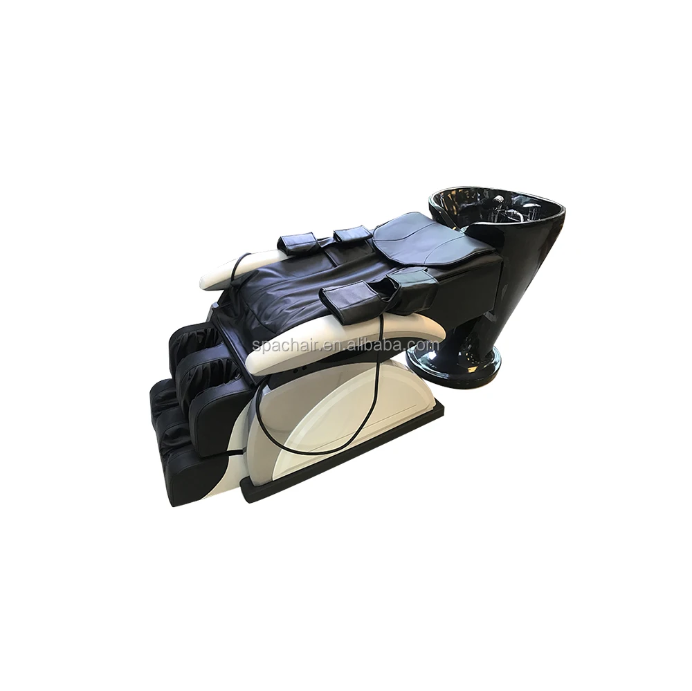 Черная, белая, золотая, розовая мебель для салона, удобная мойка волос и кровать, парикмахерская, массажная раковина, шампунь, стул с раковиной