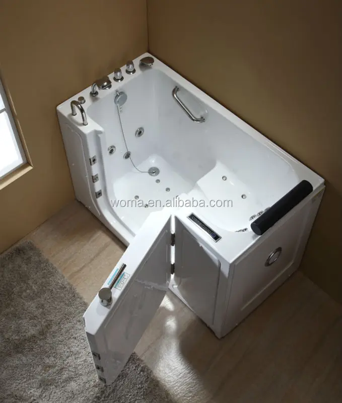 Q377 sitting bath tubs,walk in shower tub combo,bathtub for disabled