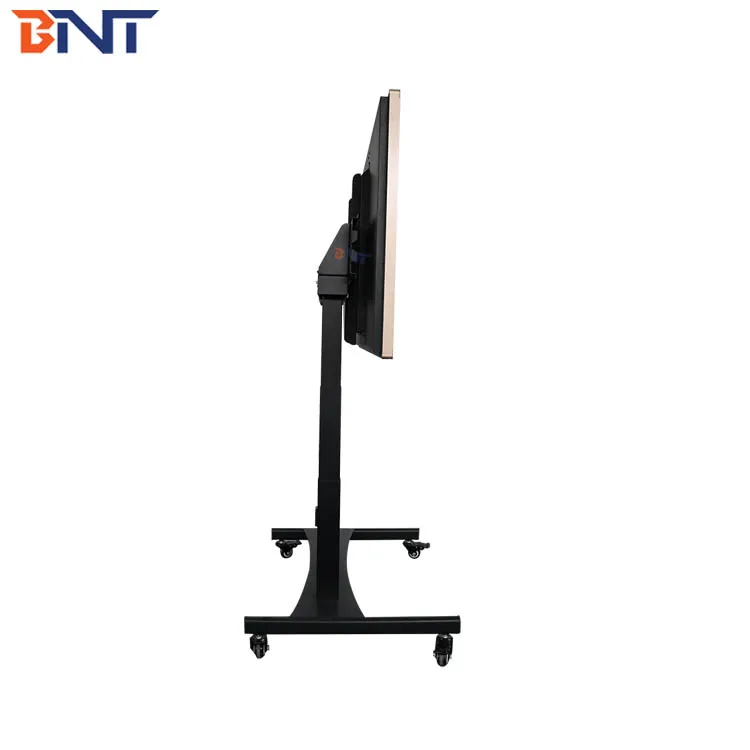 School / office popular 46- 75 inch TV used tv mobile cart stand with remote control