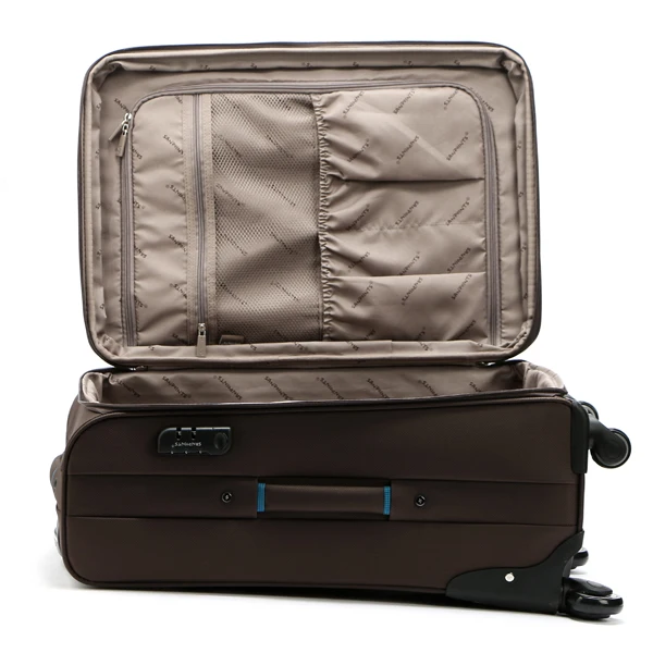 Durable nylon trolley case elegant spinner caster suitcase travel luggage suitcase trolley