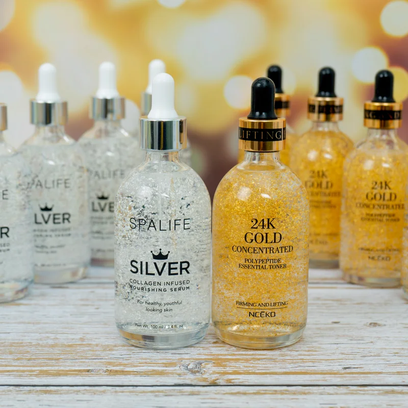 Wholesale High Quality Hyaluronic Anti Aging Moisturizing Face 24K Gold Face Serum