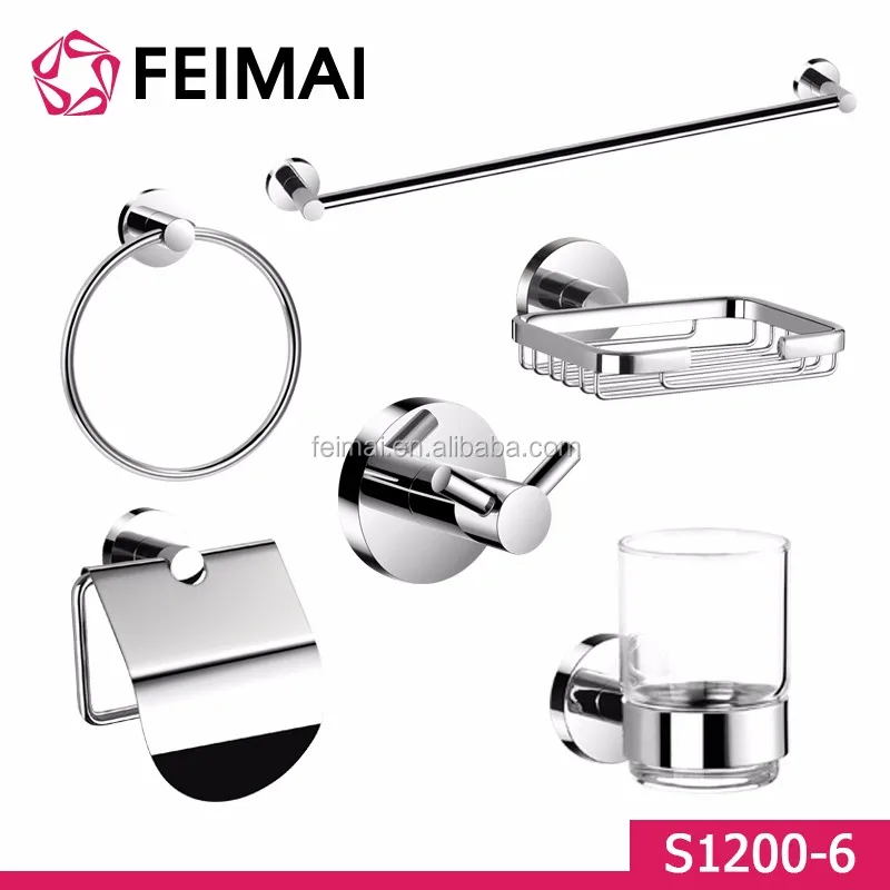 
Brass bathroom accessories set bathroom fitting sanitary ware 