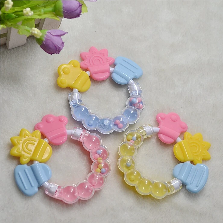 Baby Teething Ring | Sensory Teether Toy | Safe Silicone Teething Bracelet