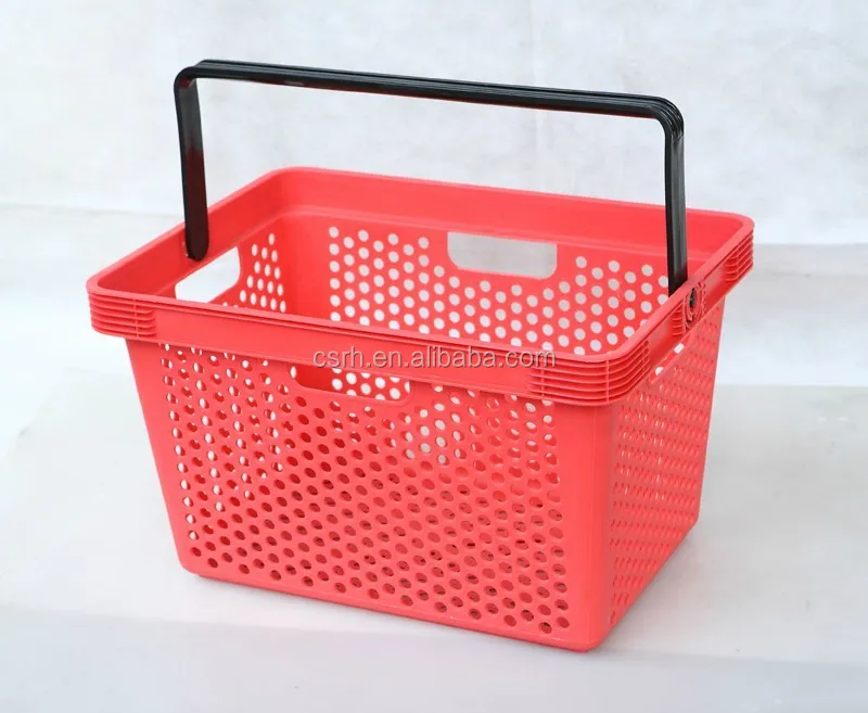 Supermarket Single Handle Plastic Basket