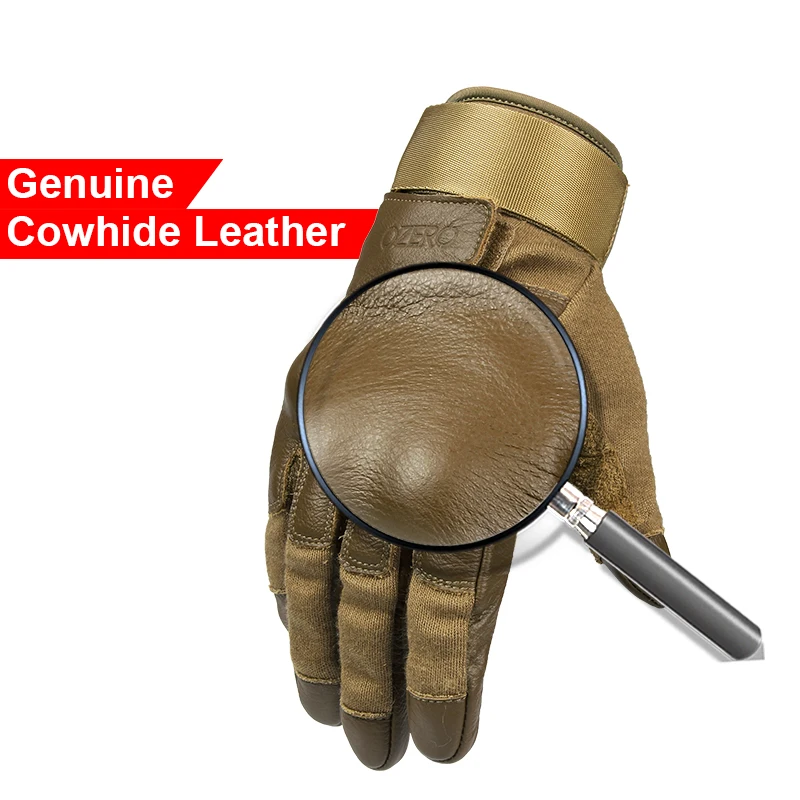 
Military Issue Army Leather Combat Fighting Hunting Gloves Tactical 