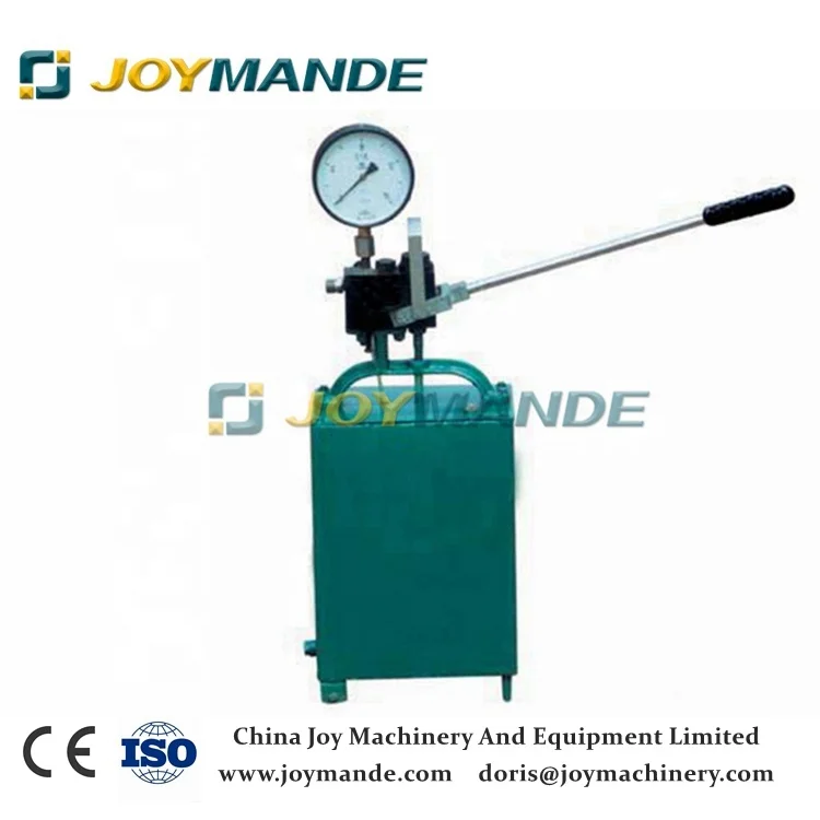 High Pressure Hand Hydraulic Test Pump / Manual Water Test Pump