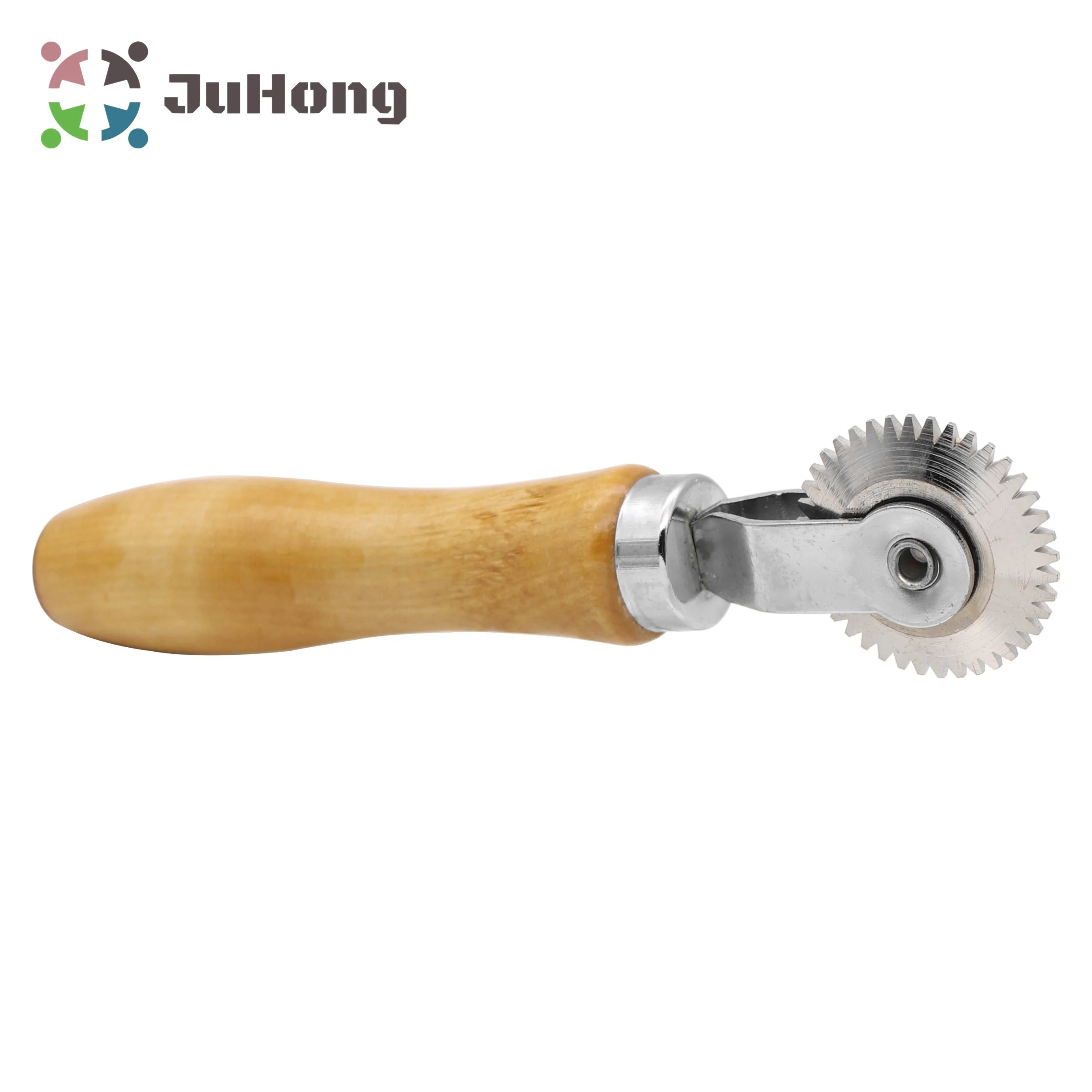 43x1mm Ball Bearing Roller Jigsaw Design Wooden Handle Stitcher Tyre Patching Tool for Garage Tire Repair Tools