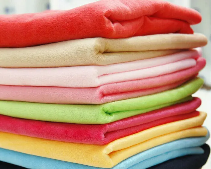 Custom Color Soft And High Quality Microfiber Velvet Fleece Toy Fabric