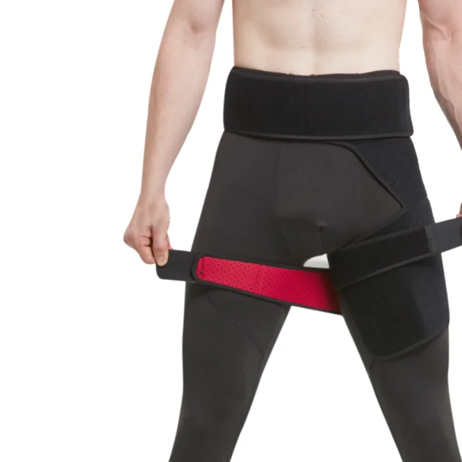Groin Support Bandage Adjustable Compression Wrap for Hip, Groin, Hamstring, Thigh