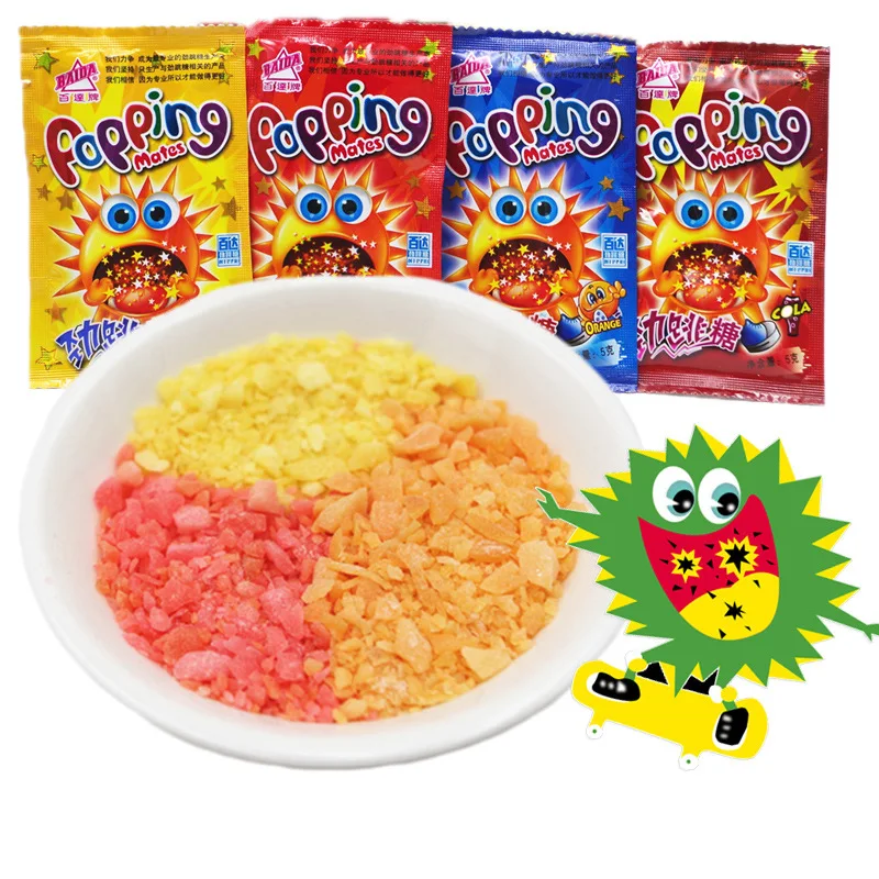 5g fruit flavor halal sweets jumping candy magic popping sugar for kids