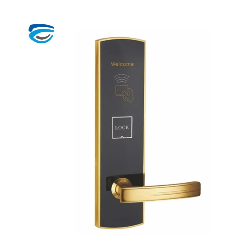
Hotel electromechanical door lock with key and card 