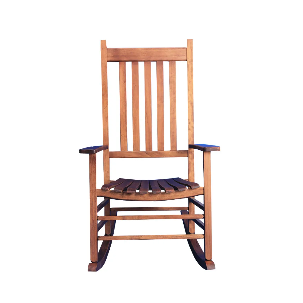 Natural Wood Armrest Rocking Chair Wholesale
