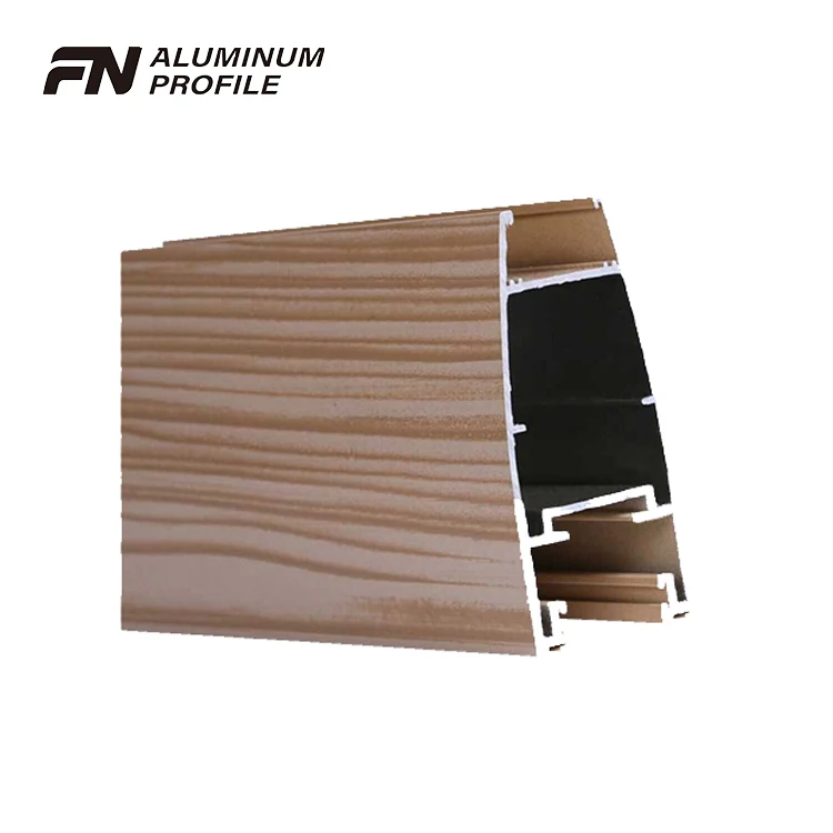 stylish anodized wood grain aluminum Alloy profiles for slat fence