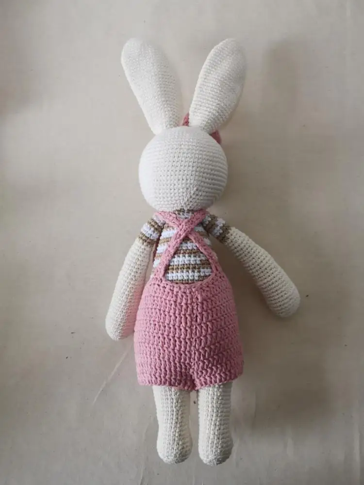 High Quality 100% Handmade Crochet Bunny Toys Baby Crochet Amigurumi Accompany Gifts Toy in 45cm Height HB-001