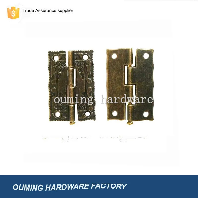 Ancient zinc alloy hinge for box