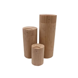 Eco-friendly bamboo tube  pet urns for ashes