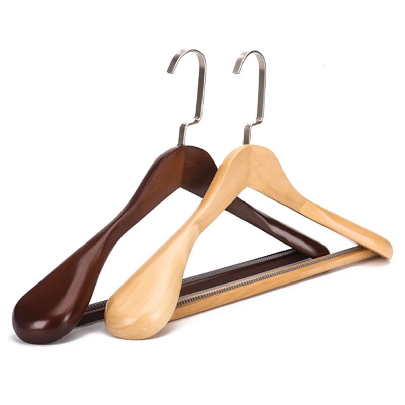 Boutique Luxury Broad Wide Shoulder Wooden Coat and Suit Hangers for Sale