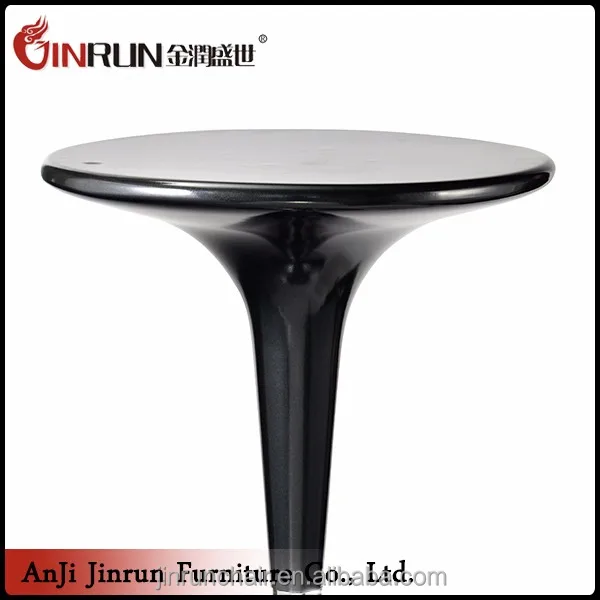 Популярный новый товар 2018 года, современный дизайн, черный портативный коктейльный высокий стол с металлическими ножками, обеденный стол для бара