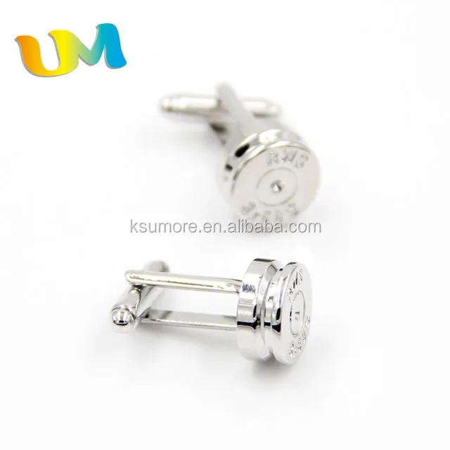 Letters Cufflinks Custom Blank Metal Silver Cufflink Manufacturer