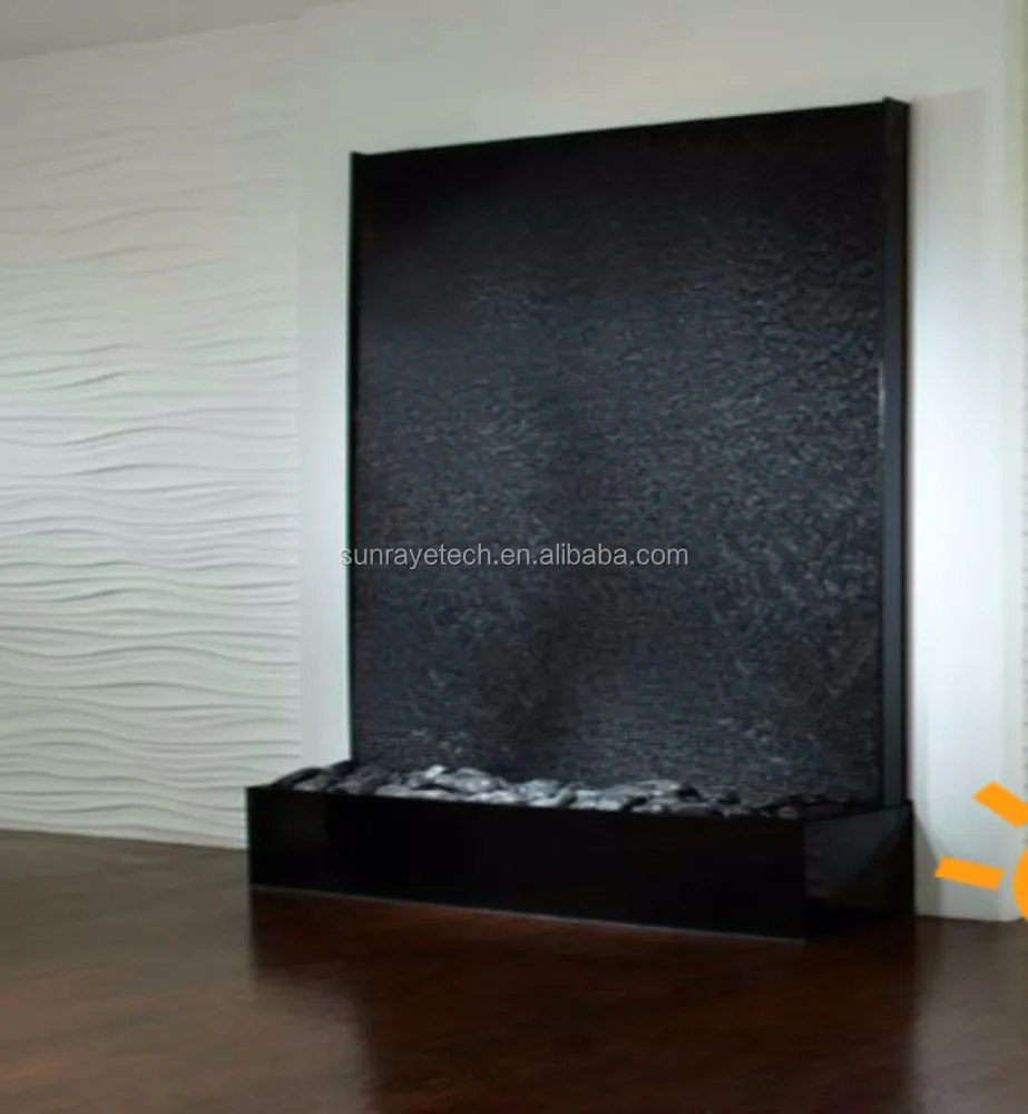 Big Customized H6.5xW6 ft Floor-standing Acrylic waterfall fountain wall with acrylic panel for home and commerce