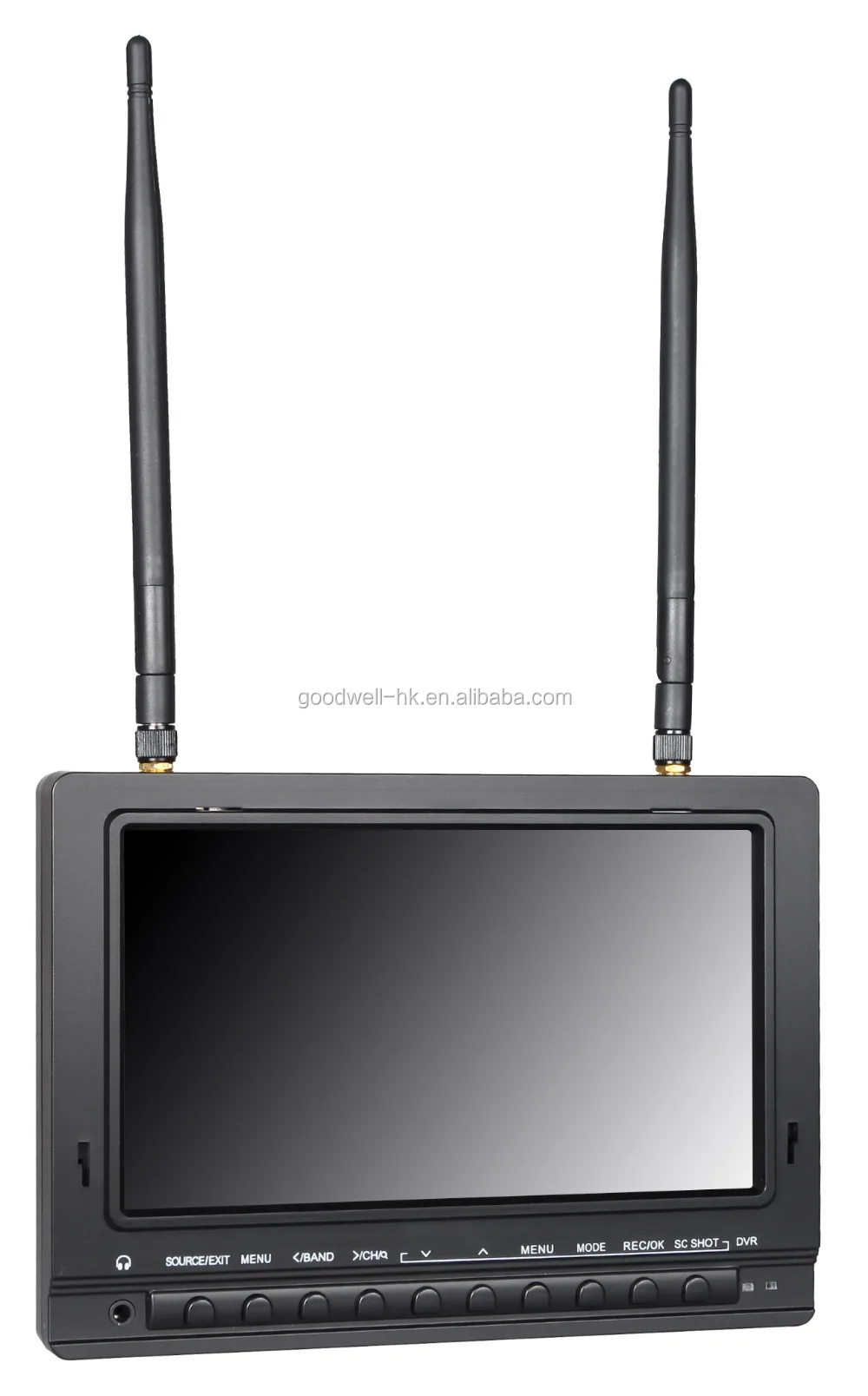 1000 cd/m2 High Brightness 7 Inch FPV Monitor built in DVR and Battery