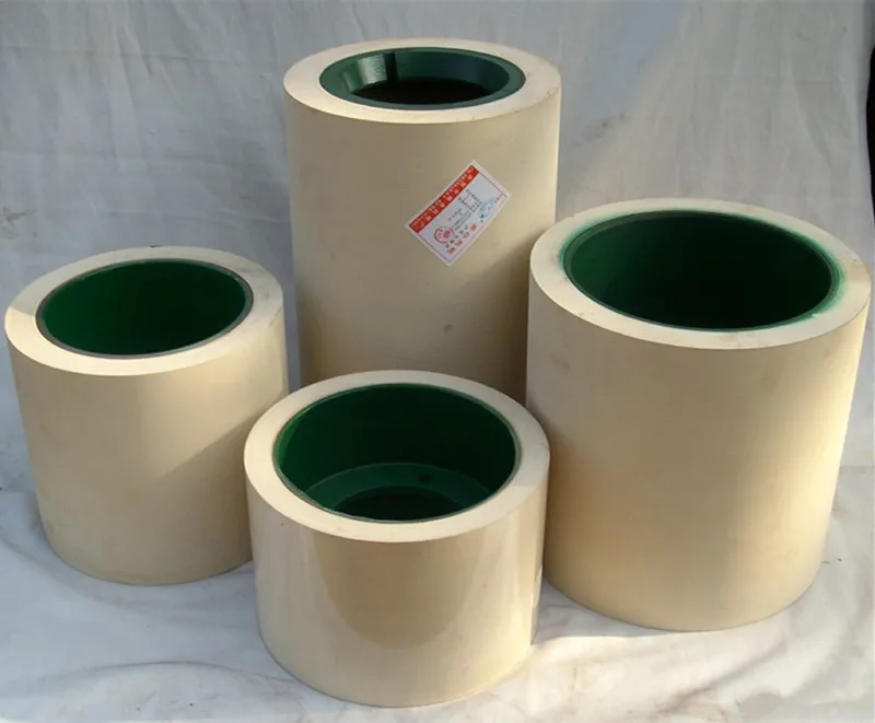 6inch white and brown cheap and durable rice milling rubber roller