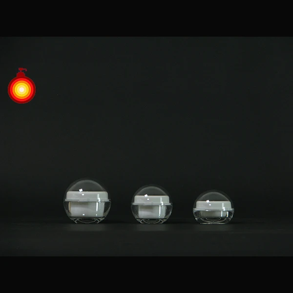 50ml Empty Clear Acrylic jar Cosmetic Packaging Ball Container