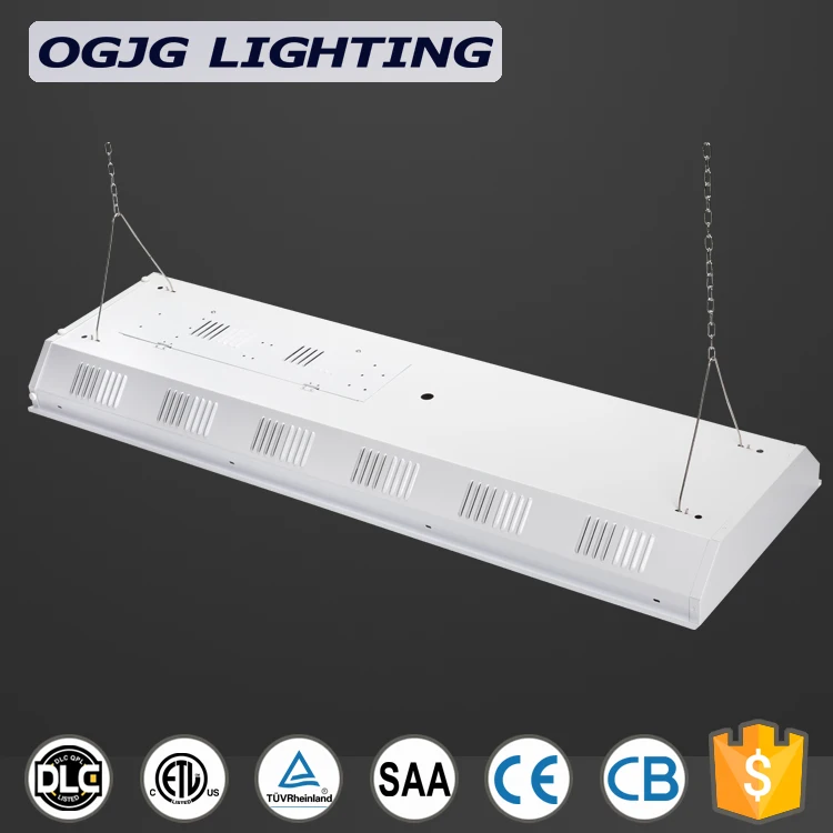 240W Industrial Pendant Light Warehouse Lighting Fixtures Dimmable Suspended Linear LED High Bay Light