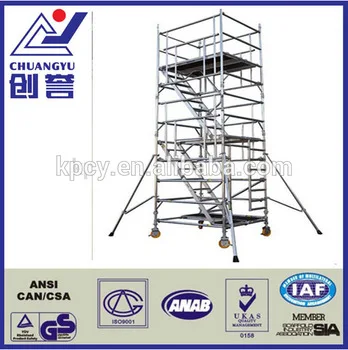 Hot sell aluminium scaffolding tower movable scaffolding used