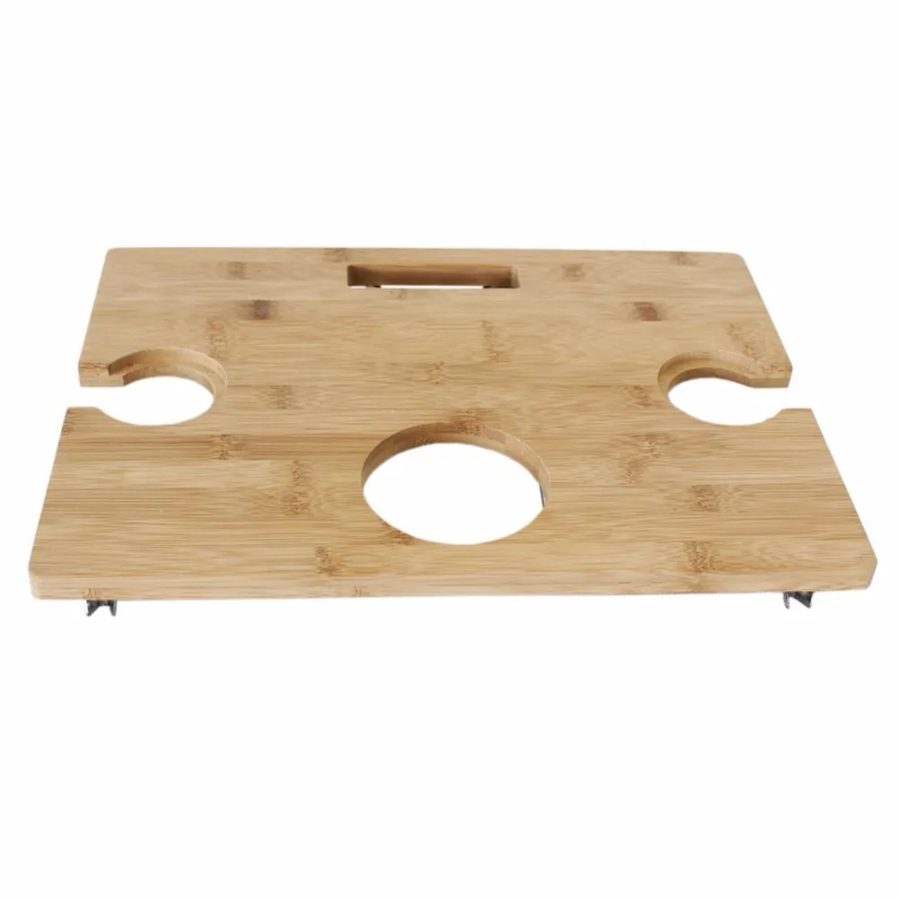 Portable and Foldable Wine and Snack Table for Picnic