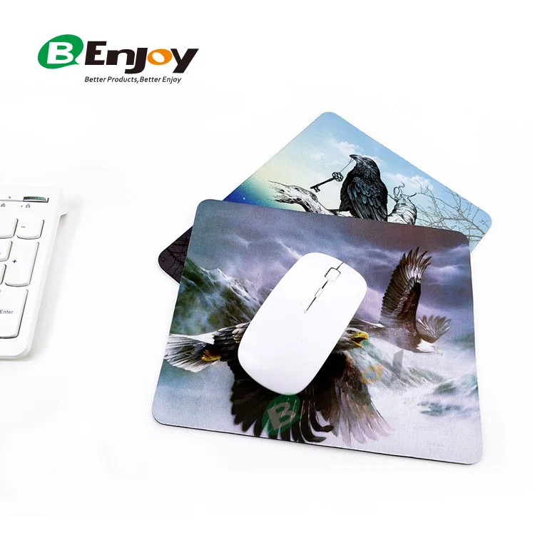 Polyester Fabric Top Mousepad with Antislip Rubber Back