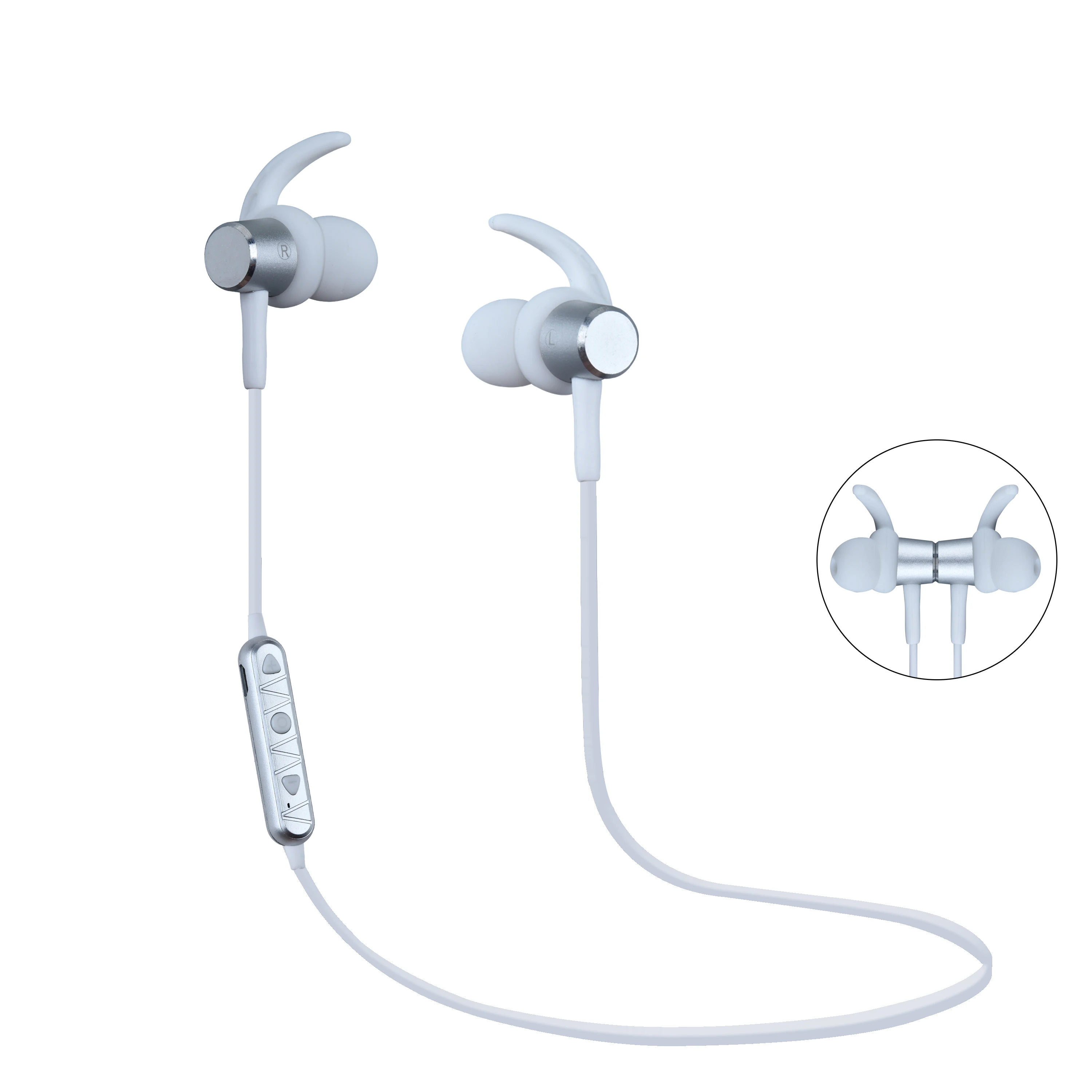 Беспроводная гарнитура V4.2 выдвижные и складные наушники магнитные BT с шейным ободом